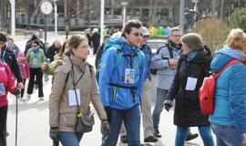 "Gintaro keliu" į Šventąją iškeliavo per 300 žygeivių