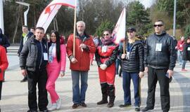 "Gintaro keliu" į Šventąją iškeliavo per 300 žygeivių