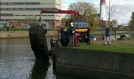 Iš Danės iškeltas automobilis