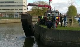 Iš Danės iškeltas automobilis