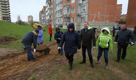 Takelio dėjimo talka Vaidaugų gatvėje