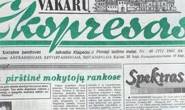 "Vakarų ekspresas". 1991 04 25 ir 27