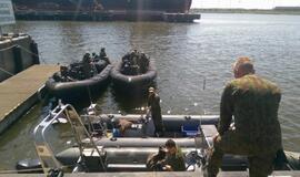 Netoli Klaipėdos uosto vartų - jūrinė mina