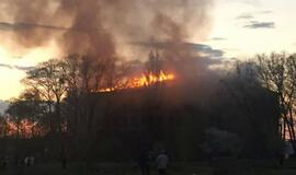 Gaisras buvusiame jaunimo saviraiškos centre