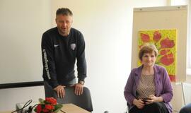 "Dragūno" rankininkai aplankė neįgaliuosius