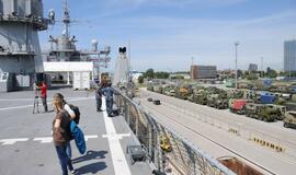 Į Klaipėdą atvyko JAV karinis jūrų laivas USS Mount Whitney