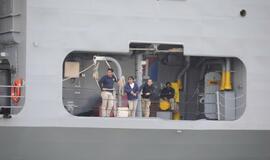 Į Klaipėdą atvyko JAV karinis jūrų laivas USS Mount Whitney