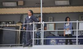 Į Klaipėdą atvyko JAV karinis jūrų laivas USS Mount Whitney