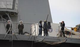 Į Klaipėdą atvyko JAV karinis jūrų laivas USS Mount Whitney