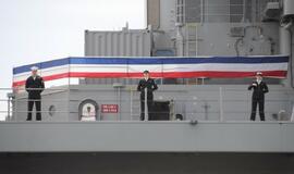 Į Klaipėdą atvyko JAV karinis jūrų laivas USS Mount Whitney