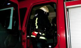 Šilutės pl. liepsnojo mikroautobusas