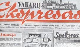 "Vakarų ekspresas". 1991 06 11