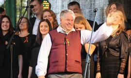 Himno giedojimas ir koncertas