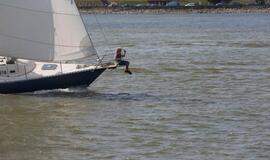 Vainikų nuleidimas į jūrą