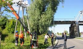 Elektros linijos gedimas Joniškės gatvėje