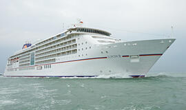 Į Klaipėdą atplaukė prabangus laivas "Europa 2"