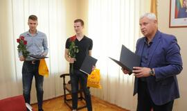 Stalo tenisininkams ir karatistams - mero padėka