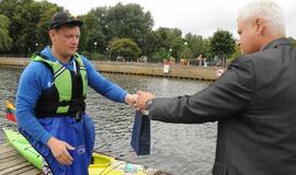 Akcijos "Nepasiduok - irkluok toliau" dalyvių sutiktuvės