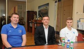 Krepšininkų pagerbimas merijoje