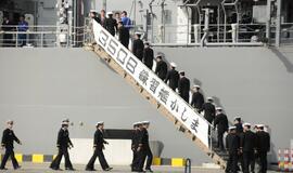 Japonų karo laivai Klaipėdoje