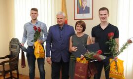 Stalo tenisininkams ir karatistams - mero padėka