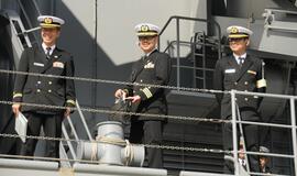 Japonų karo laivai Klaipėdoje