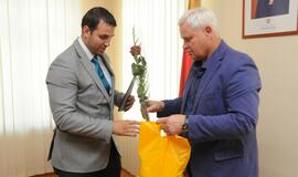 Stalo tenisininkams ir karatistams - mero padėka