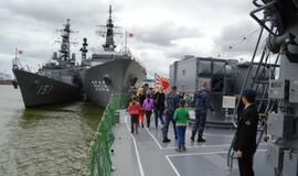 Japonų laivus lanko klaipėdiečiai