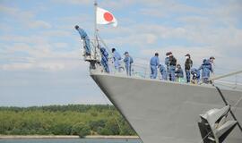 Japonų karo laivai Klaipėdoje