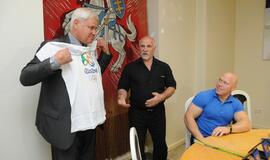 Aurimas Didžbalis pagerbtas pas miesto merą