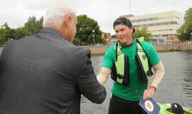 Akcijos "Nepasiduok - irkluok toliau" dalyvių sutiktuvės