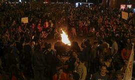 Brazilija: nušalintosios prezidentės Dilmos Rusef palaikymo protestų metu policija panaudojo ašarines dujas