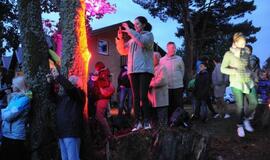 Gintaro įlankoje liepsnojo skulptūros