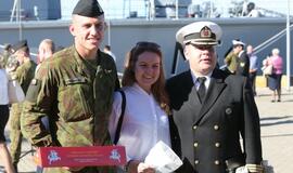 Karinių jūrų pajėgų šauktinių atsargos ceremonija