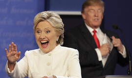 JAV prezidento rinkimų debatai: Donaldas Trampas atsisakė pažadėti, kad pripažintų Hilari Klinton pergalę
