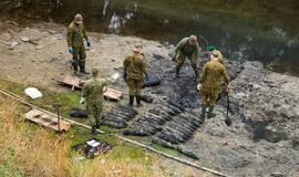 Išminavimo darbai prie delfinariumo