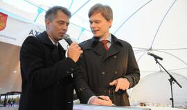 Klaipėdos baseino statybvietėje įkasta kapsulė