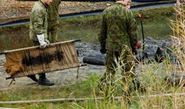 Išminavimo darbai prie delfinariumo