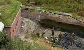 Išminavimo darbai prie delfinariumo