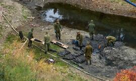 Išminavimo darbai prie delfinariumo