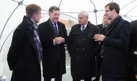 Klaipėdos baseino statybvietėje įkasta kapsulė