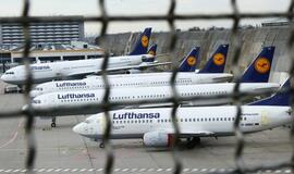 "Lufthansa" pilotai pratęsė streiką iki penktadienio vakaro