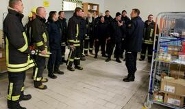 Klaipėdos „Akropolyje“ šiąnakt vyko priešgaisrinės pratybos