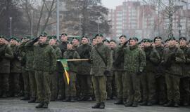 Klaipėdoje į atsargą išlydėti kariai