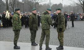 Klaipėdoje į atsargą išlydėti kariai