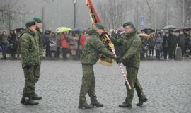 Klaipėdoje į atsargą išlydėti kariai