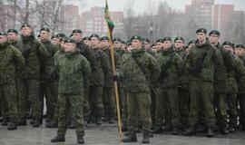 Klaipėdoje į atsargą išlydėti kariai
