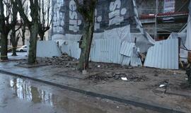 Klaipėdoje siautėjo vėjas