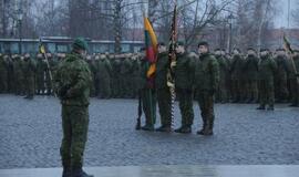 Klaipėdoje į atsargą išlydėti kariai