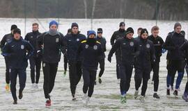 Klaipėdos "Atlanto" futbolininkai rinkosi į pirmąją treniruotę